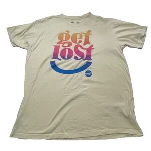 Neff "Get Lost" Vintage Graphic T-Shirt Yellow Large